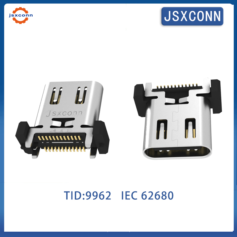 Type-c 24Pin Vertical 180°  SM