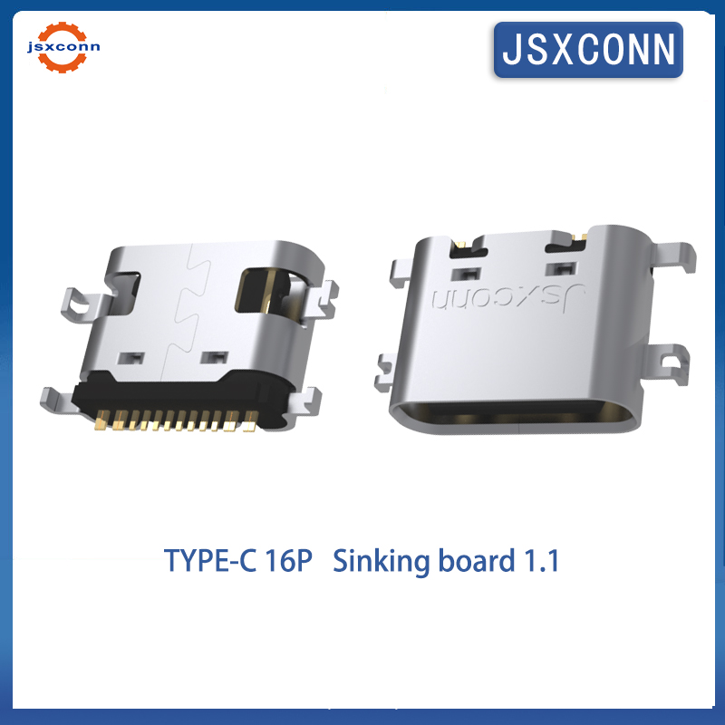 USB Type C 16Pin SMT Sinking b