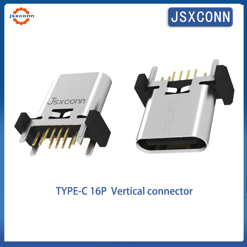 USB Type C Vertical 180° DIP h