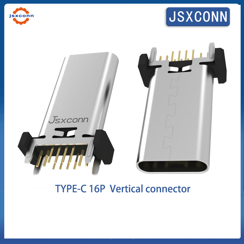 USB Type C Vertical 180° DIP h