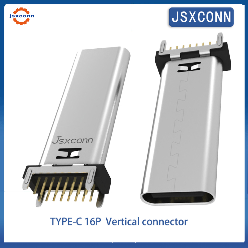 USB Type C Vertical 180° DIP h