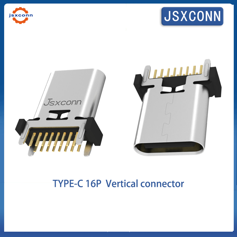 USB Type C Vertical 180° DIP h